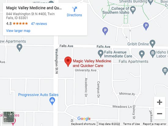 Get Directions to Magic Valley Medicine and Quicker Care in Twin Falls, ID