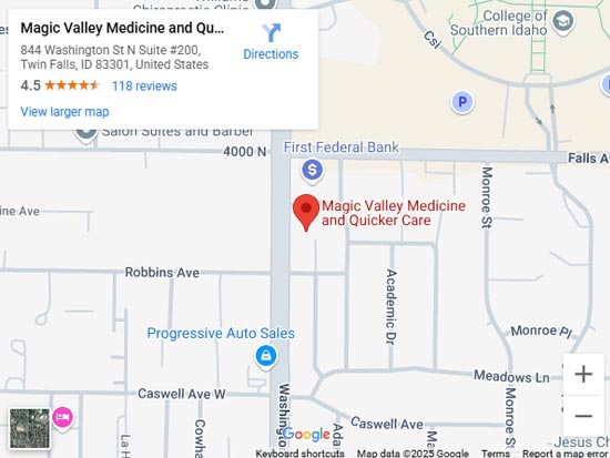 Get Directions to Magic Valley Medicine and Quicker Care in Twin Falls, ID